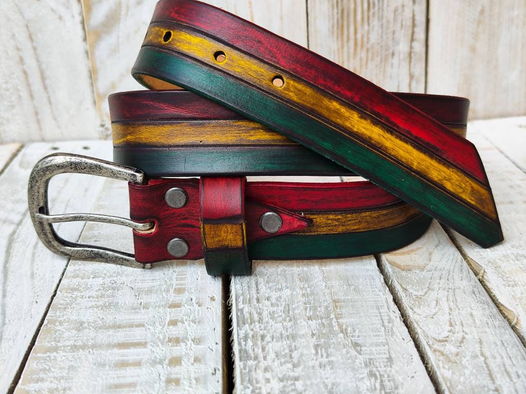 Shop Rasta Belts: Vibrant Colors & Unique Designs