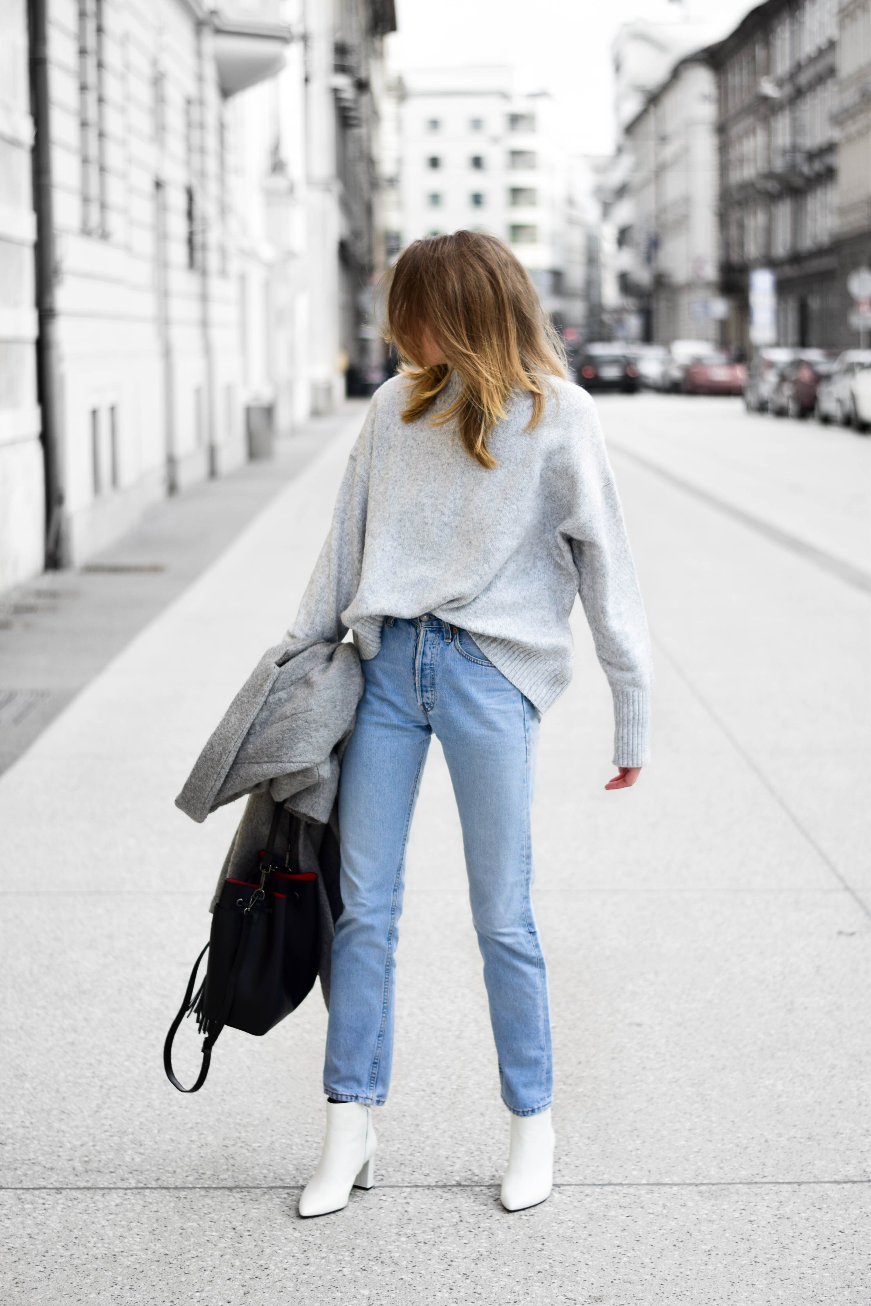 white boots jeans