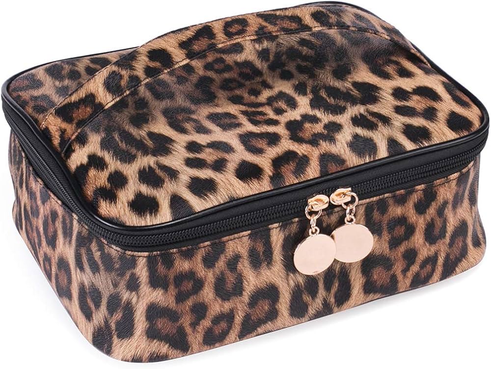 Trendy Leopard Cosmetic Bag – Perfect for Travel and Storage