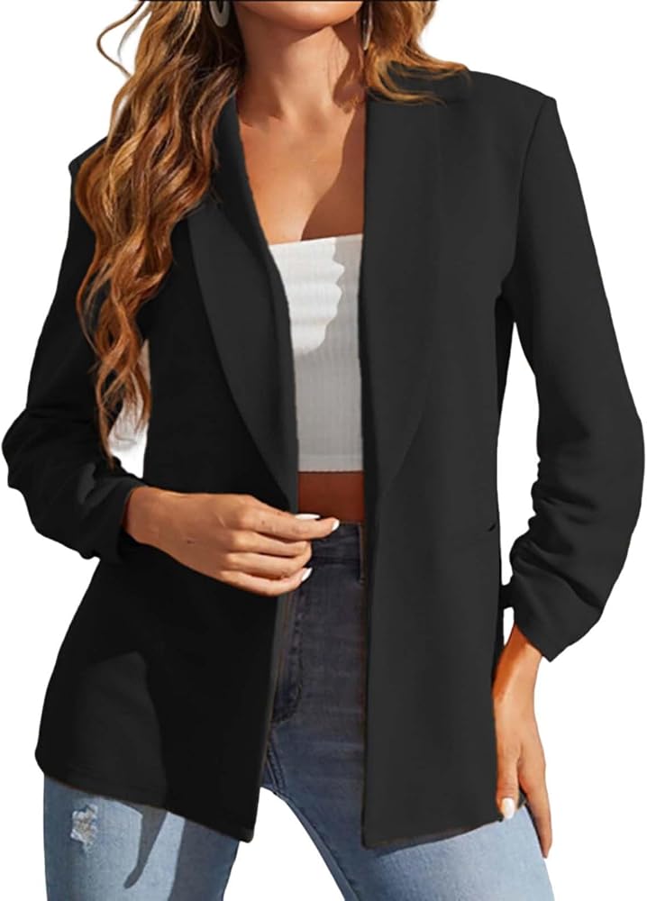 Discover Elegant Collarless Blazers for Ladies: Chic & Versatile Office Jackets
