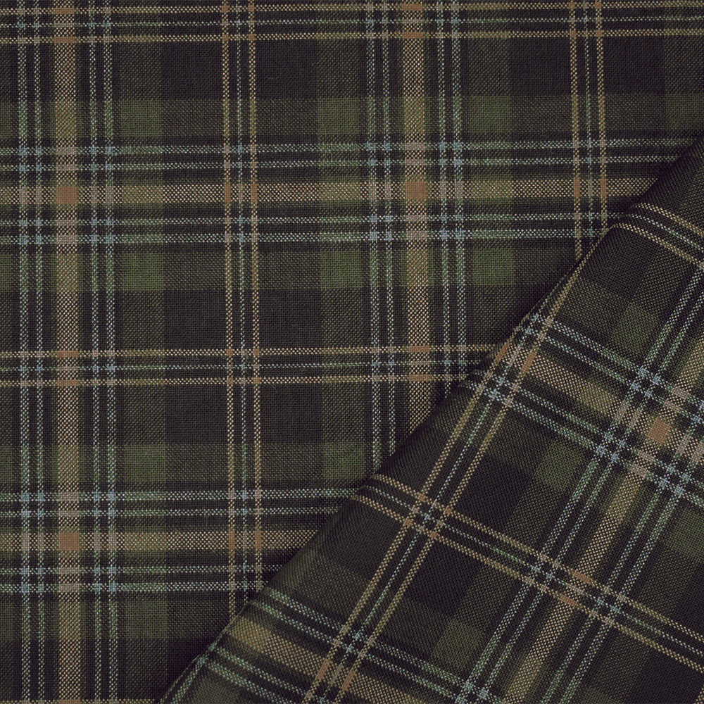 Where to Buy High-Quality Green and Brown Plaid Fabric Online