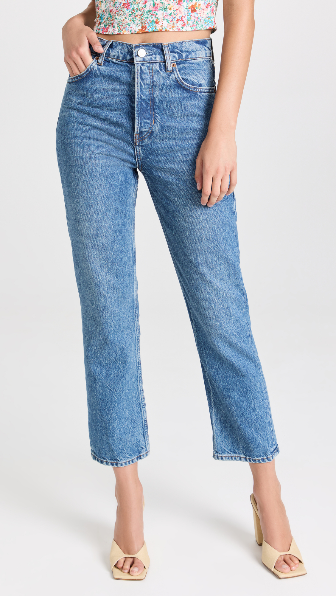 Where to Buy the Best cynthia high rise straight jeans